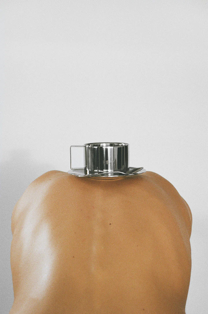 REFY, METAL CUP + SAUCER