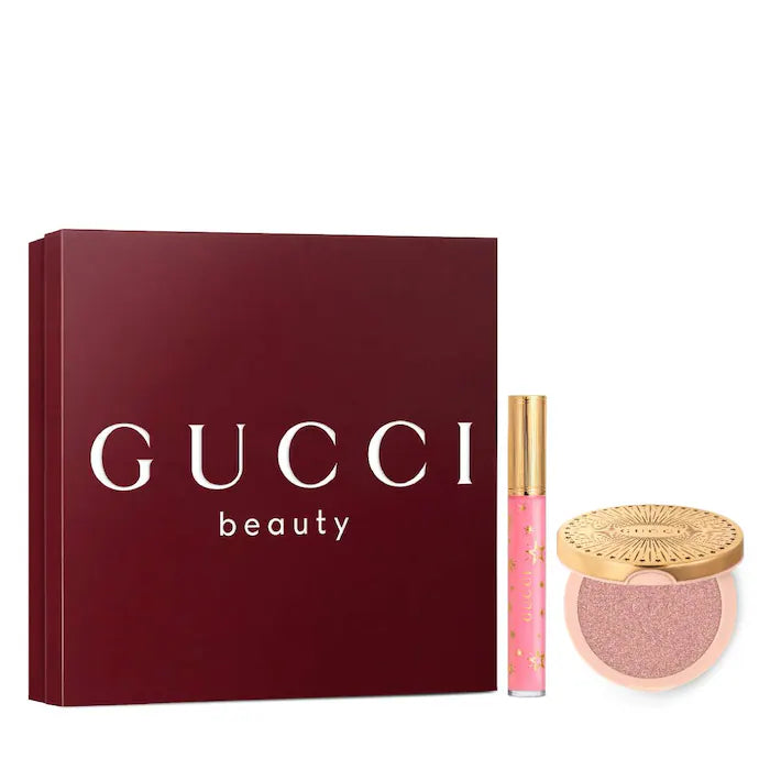 Gucci, Glow Highlighter & Lip Gloss Gift Set