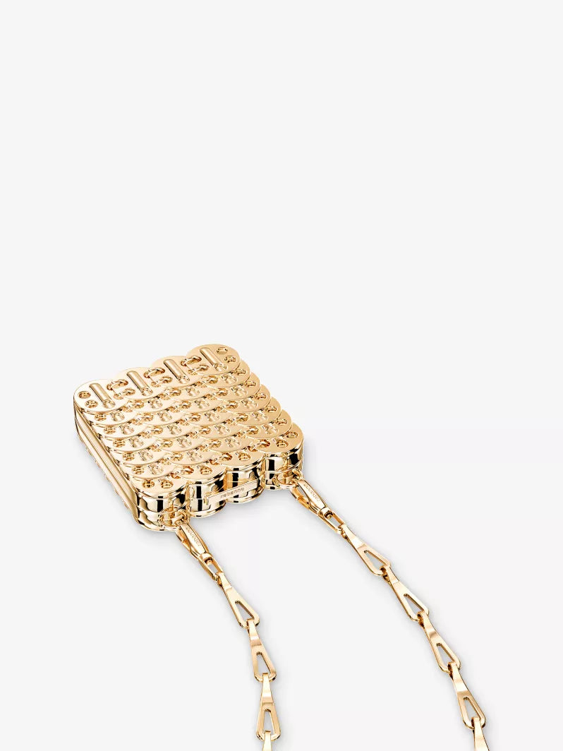 RABANNE Minaudiere 1969 Limited-Edition Metal Make-Up Clutch with Luminizer
