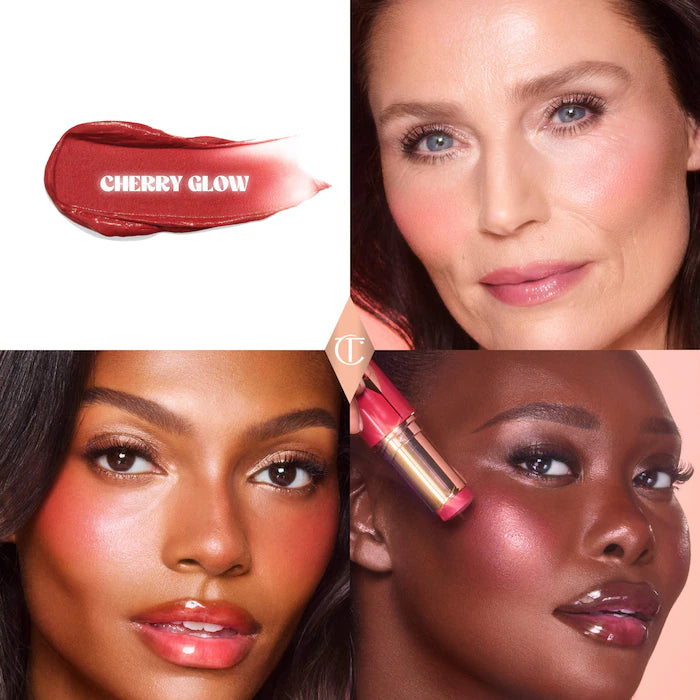 Charlotte Tilbury, Unreal Lip + Cheek Glow Blush Stick with Hyaluronic Acid