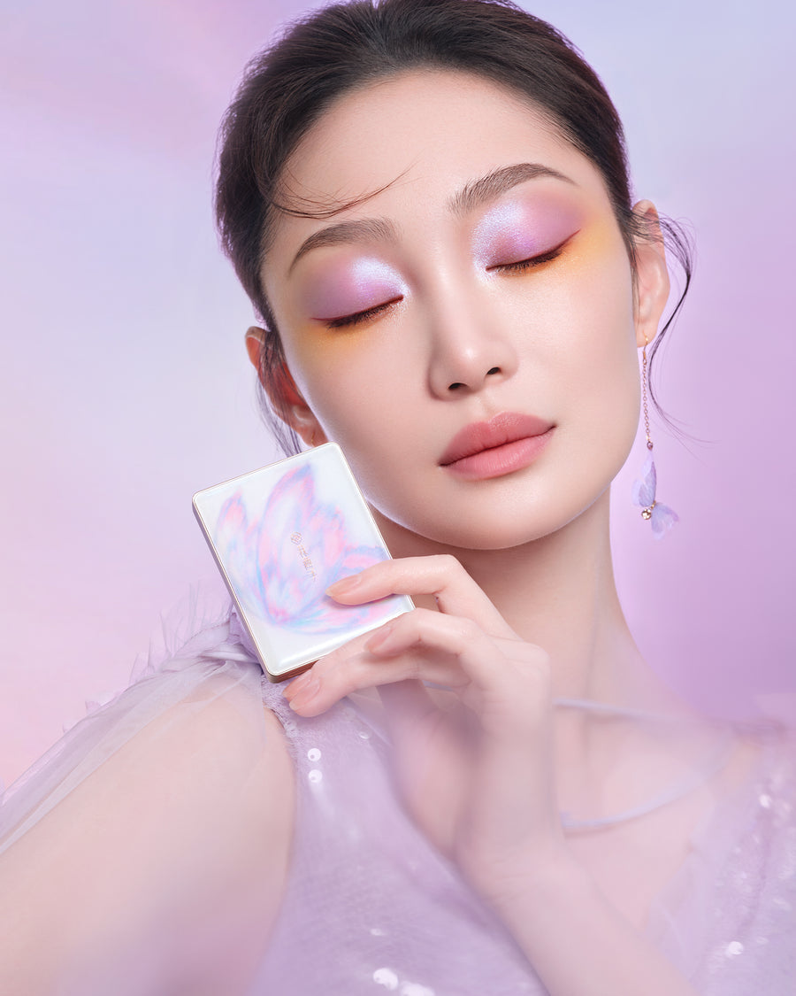 FLORASIS, BUTTERFLY GLITTER QUAD EYESHADOW PALETTE