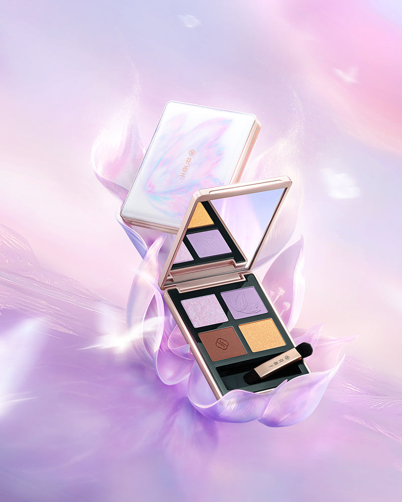 FLORASIS, BUTTERFLY GLITTER QUAD EYESHADOW PALETTE