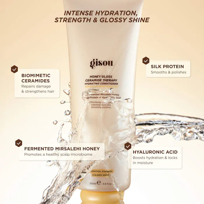 Gisou, Honey Gloss Ceramide Therapy Hydrating Conditioner