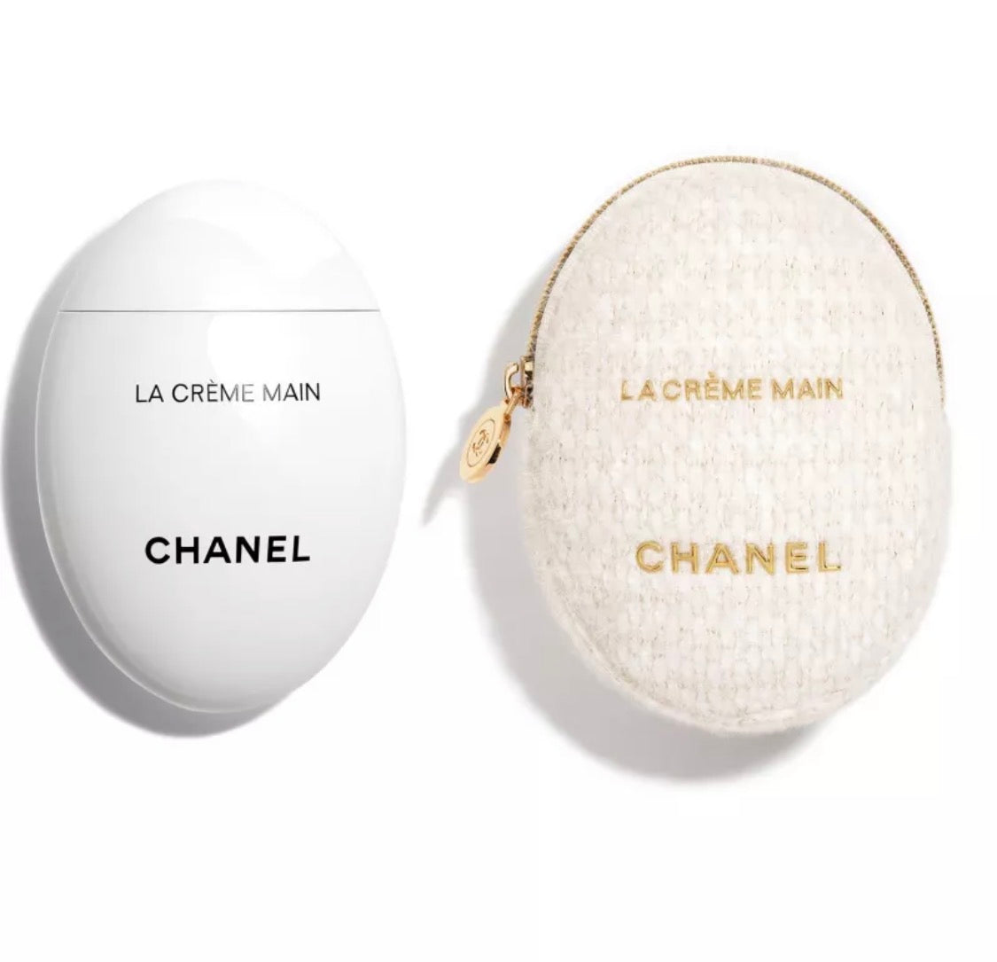 CHANEL La Crème Main Nourishing Hand Cream 50ml with Limited Edition Pouch