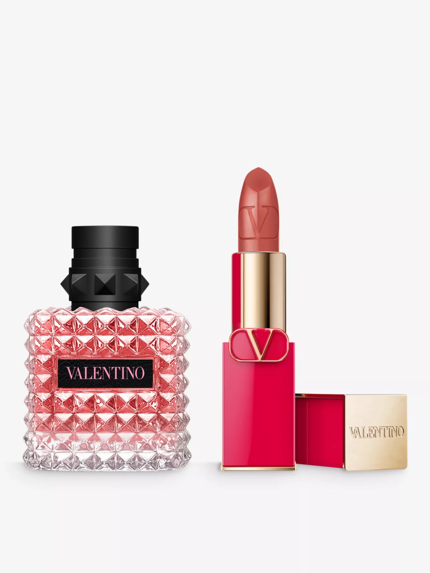 VALENTINO BEAUTY Born in Roma Donna eau de parfum and Rosso Valentino 100R gift set