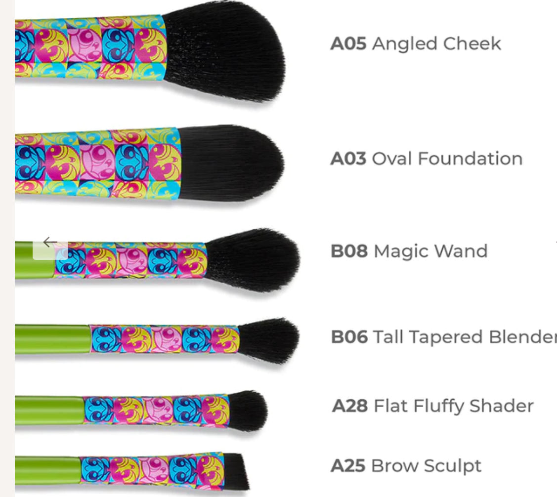 SPECTRUM, The Powerpuff Girls Buttercup Makeup Brush Bundle