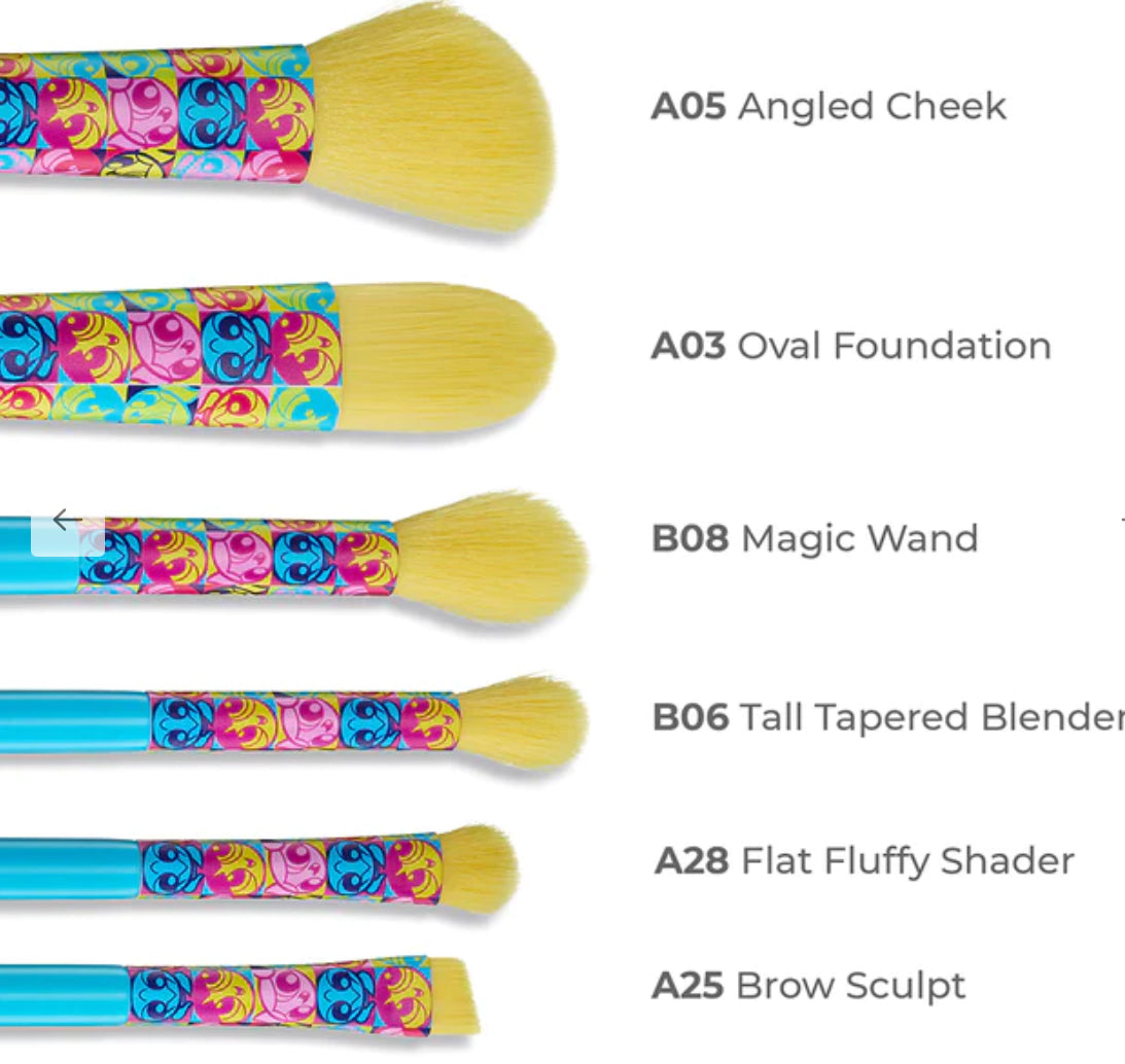 SPECTRUM, The Powerpuff Girls Bubbles Makeup Brush Bundle
