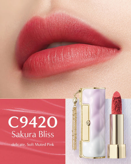 FLORASIS, BLOOMING ROUGE SOFT MATTE LOVE LOCK LIPSTICK