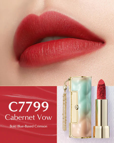FLORASIS, BLOOMING ROUGE SOFT MATTE LOVE LOCK LIPSTICK