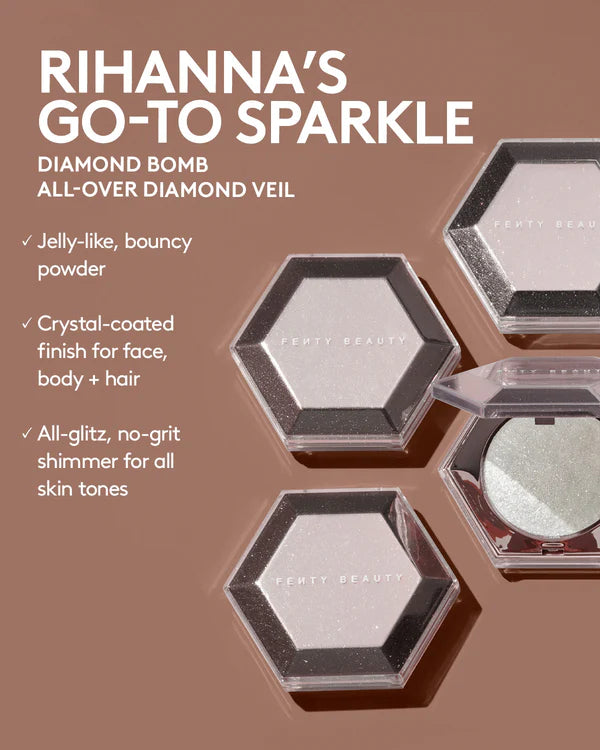 FENTY BEAUTY, DIAMOND BOMB ALL-OVER DIAMOND VEIL