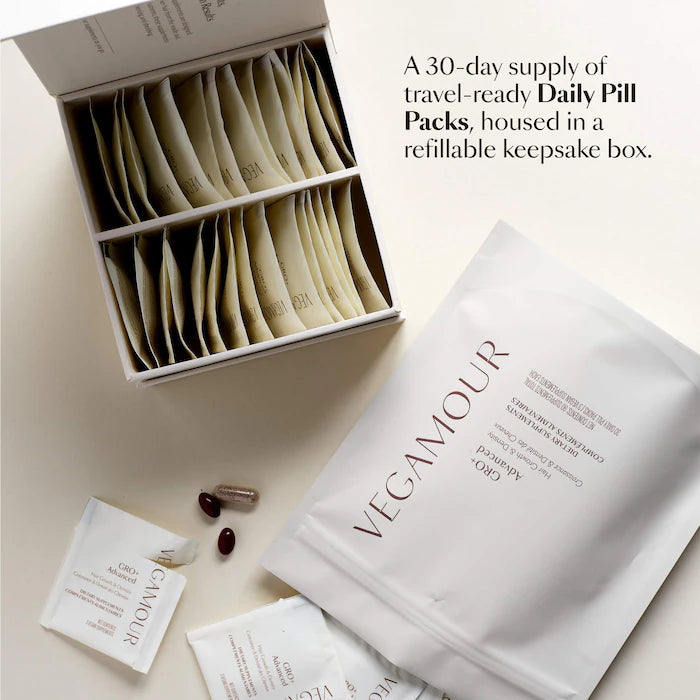 Vegamour GRO+ Advanced Growth Density Supplements for Hair Thinning and Loss