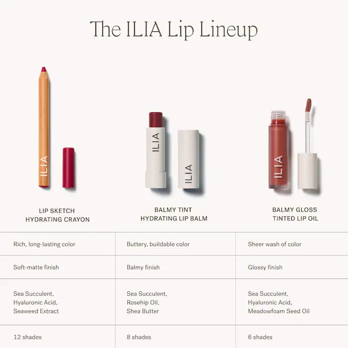 ILIA Lip Sketch Hydrating Lipstick + Lip Liner Crayon