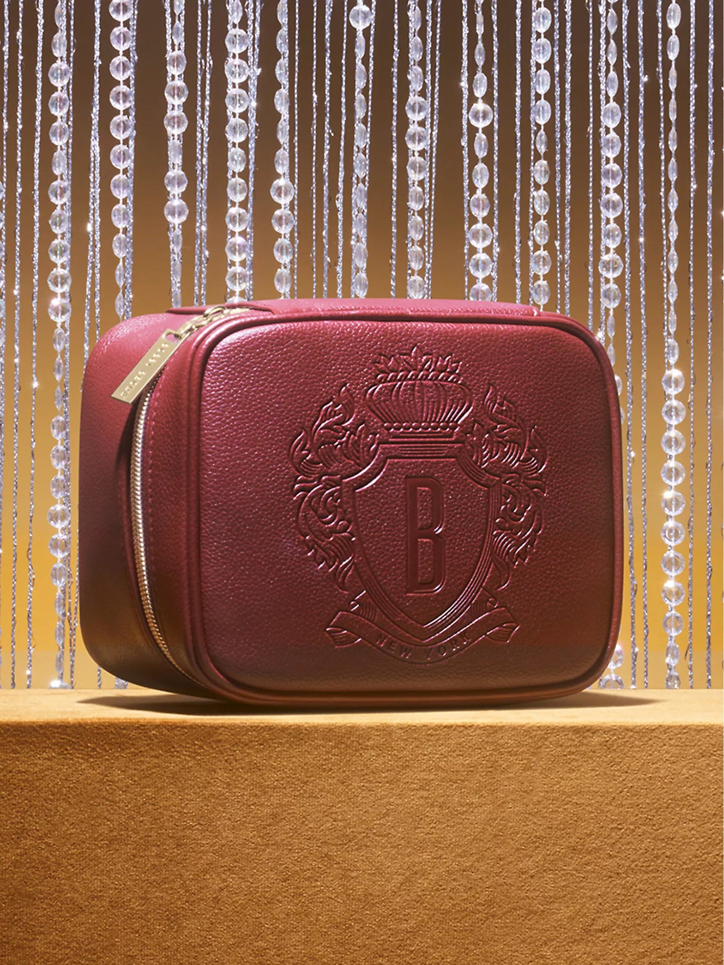 BOBBI BROWN, Signature Glam faux-leather makeup bag