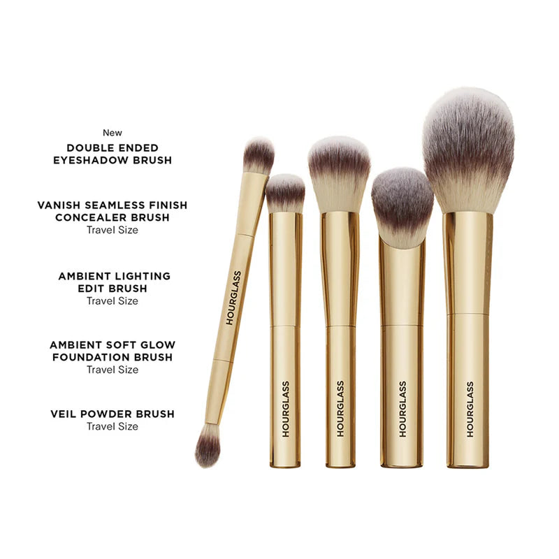 HOURGLASS, FACE AND EYE TRAVEL BRUSH SET
