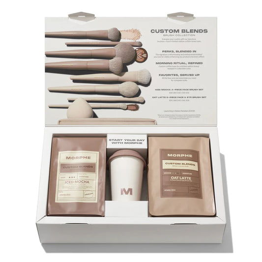 MORPHE, CUSTOM BLENDS BRUSH COLLECTION GIFT SET, EXCLUSIVA DE LANZAMIENTO.