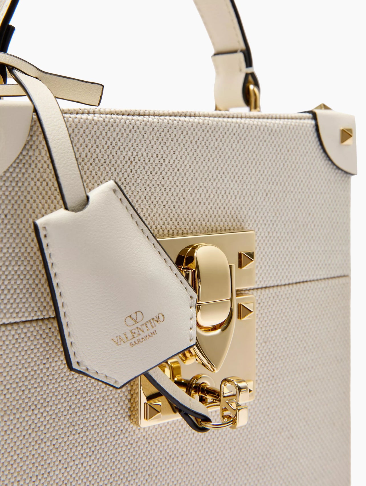 Valentino Garavani Perfume Case in Canvas and Calfskin