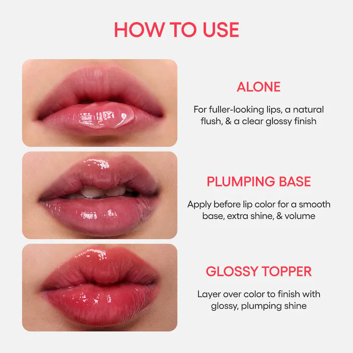 LANEIGE, Flush Pop Plumping Peptide Lip Gloss Treatment