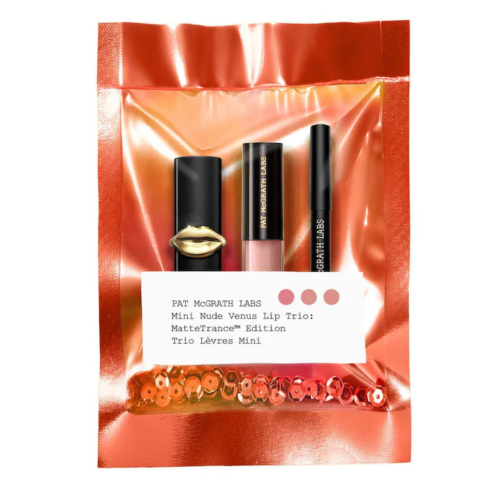 PAT McGRATH LABS, Mini Nude Venus Lip Trio: Mattetrance Edition