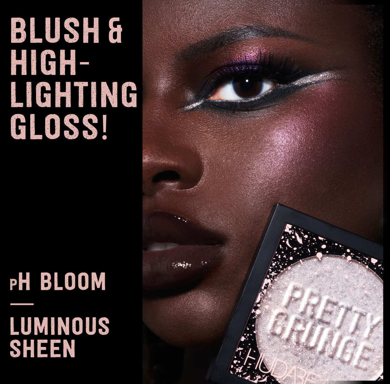 HUDA BEAUTY, PRETTY GRUNGE FACE GLOSS