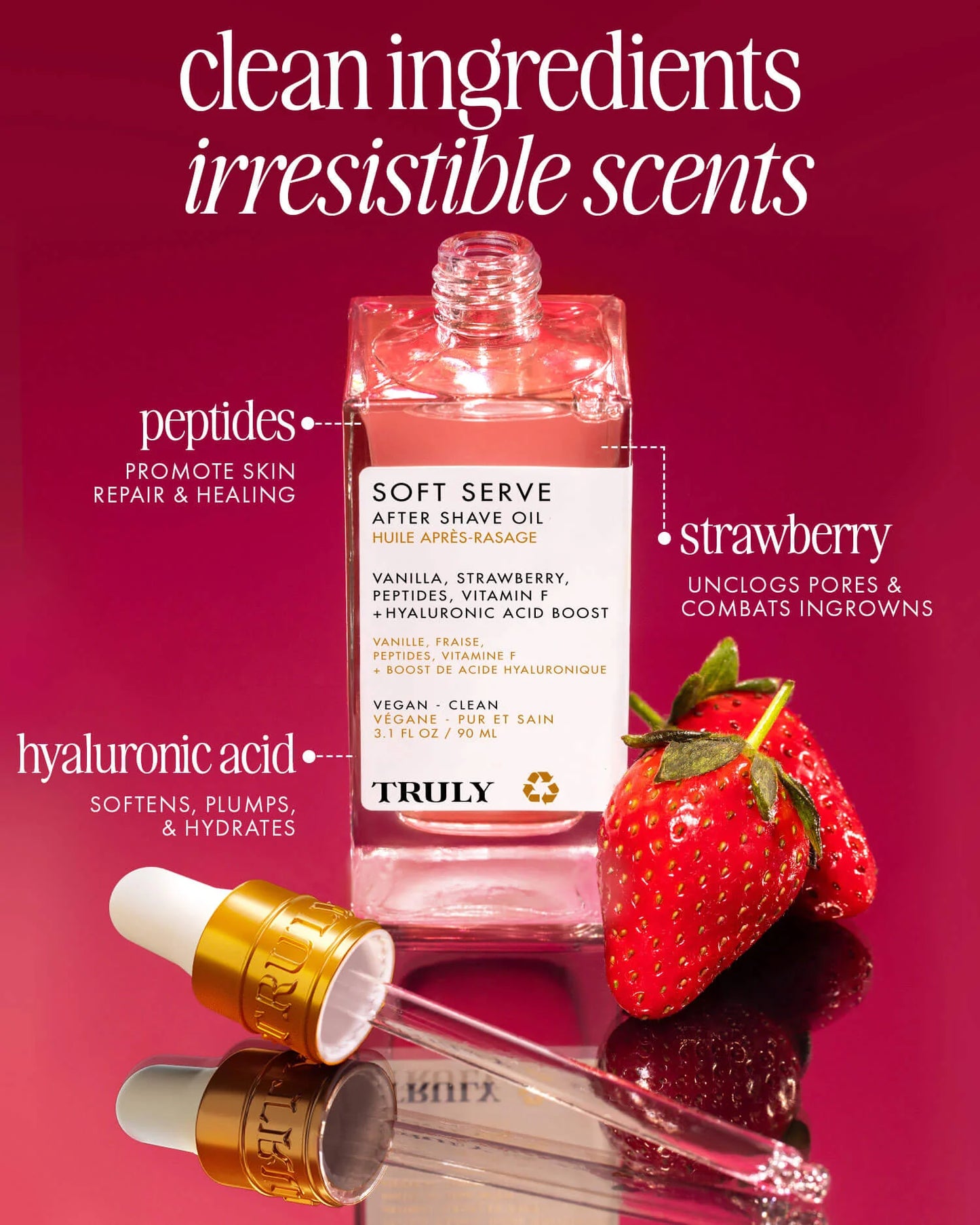 TRULY BEAUTY, Soft Serve After Shave Oil Healing After Shave Treatment
