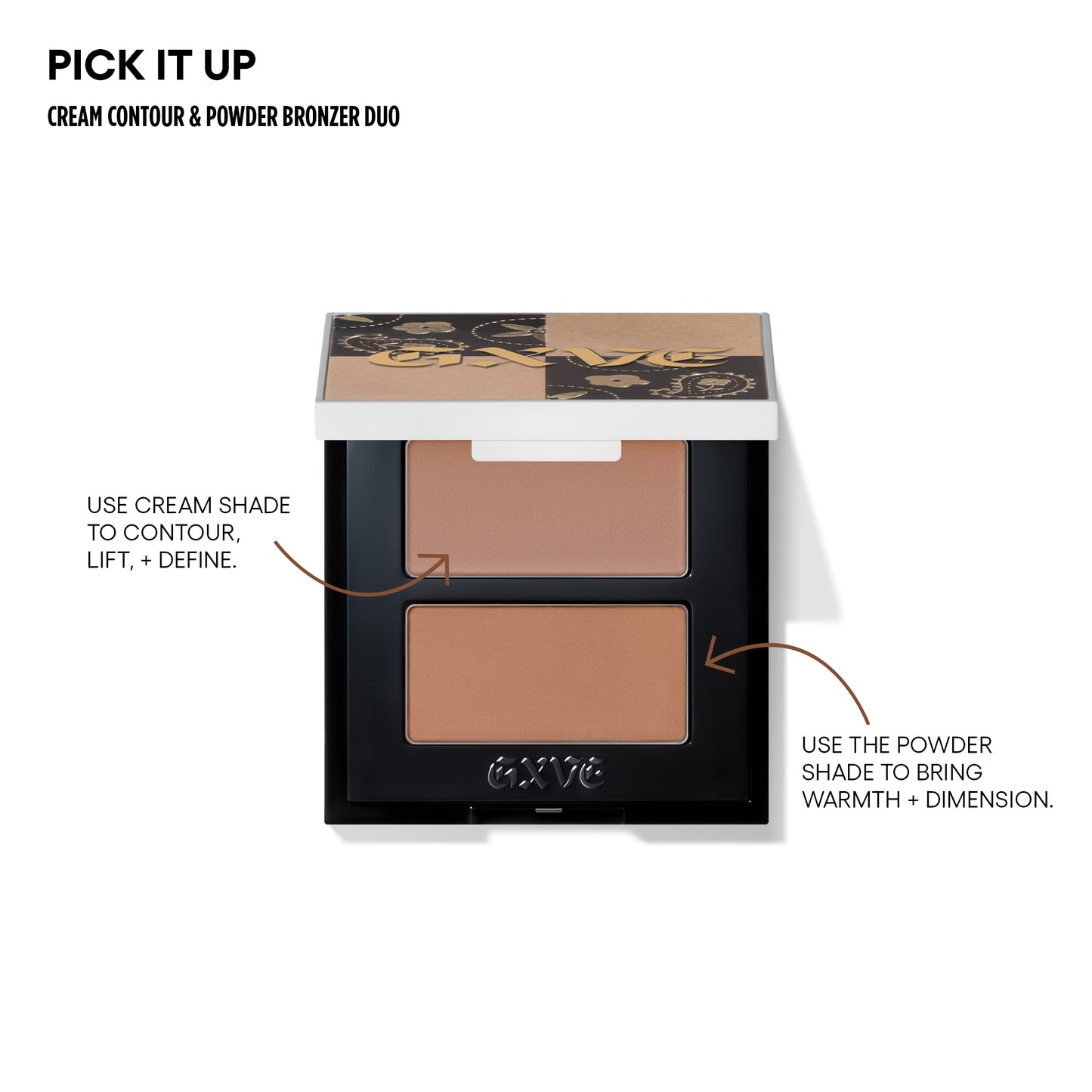 GXVE BY GWEN STEFANI Pick It Up Cream Contour & Talc-Free Powder Bronzer Duo
