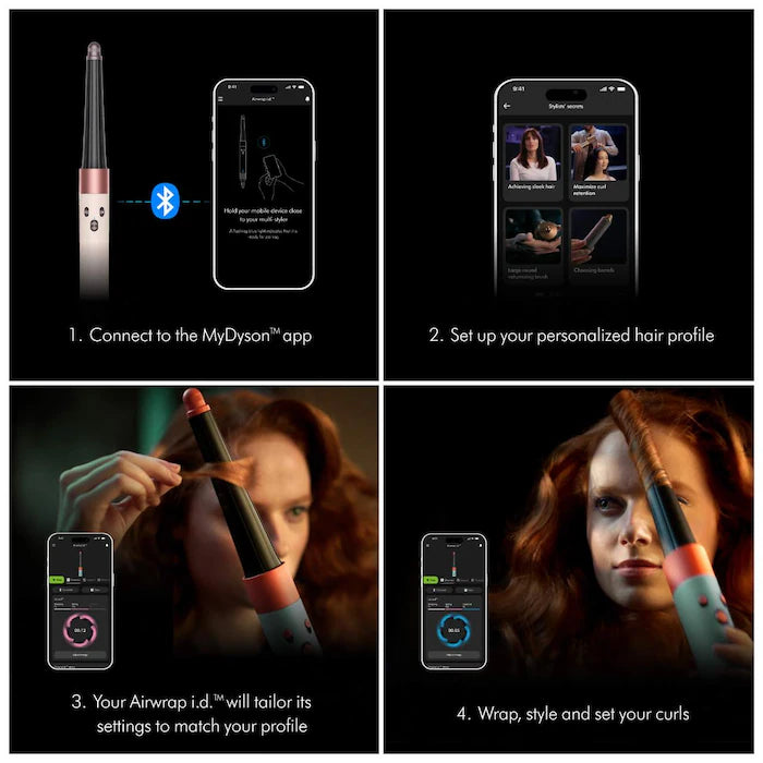Dyson Limited Edition Airwrap ID Multi-styler for Straight to Wavy Hair in Jasper Plum