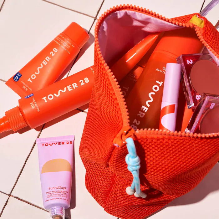 Tower 28 Beauty, SOS (Store. Our. Stuff) Makeup Bag