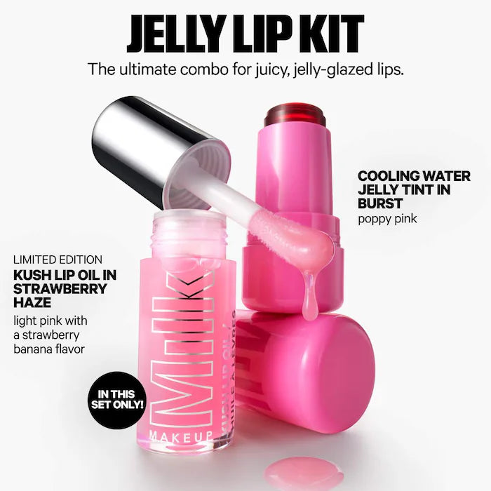 MILK MAKEUP, The Jelly Lip Kit: Lip + Cheek Stain & Lip Oil Duo