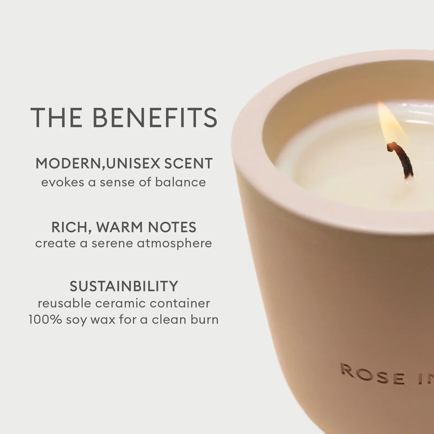 ROSE INC., UPLIFTING BALANCING SIGNATURE CANDLE