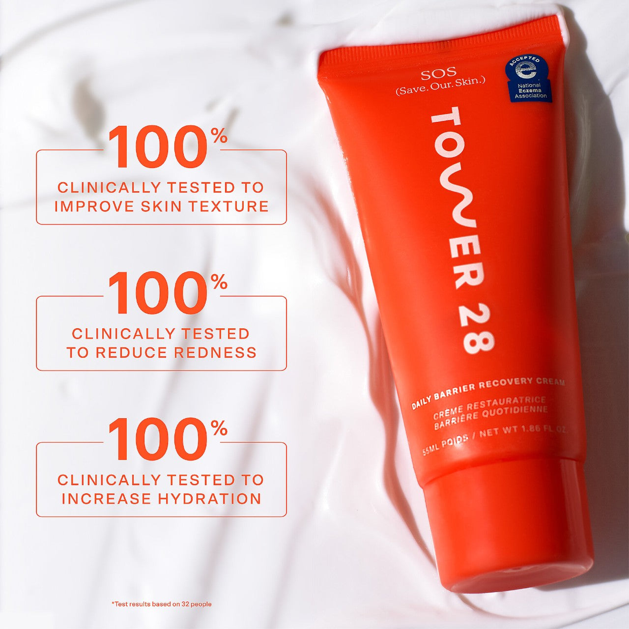 Tower 28 Beauty, SOS Daily Skin Barrier Redness Recovery Moisturizer