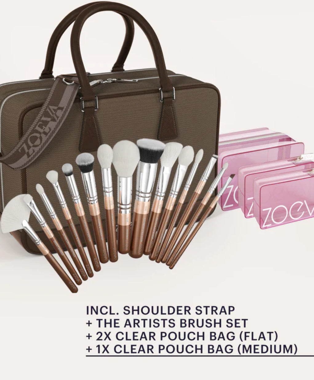 ZOEVA, The Zoe Bag & The Artists Brush Set