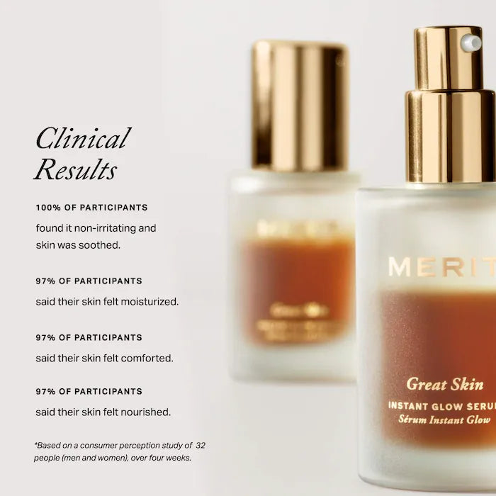 MERIT, Great Skin Instant Glow Serum with Niacinamide and Hyaluronic Acid