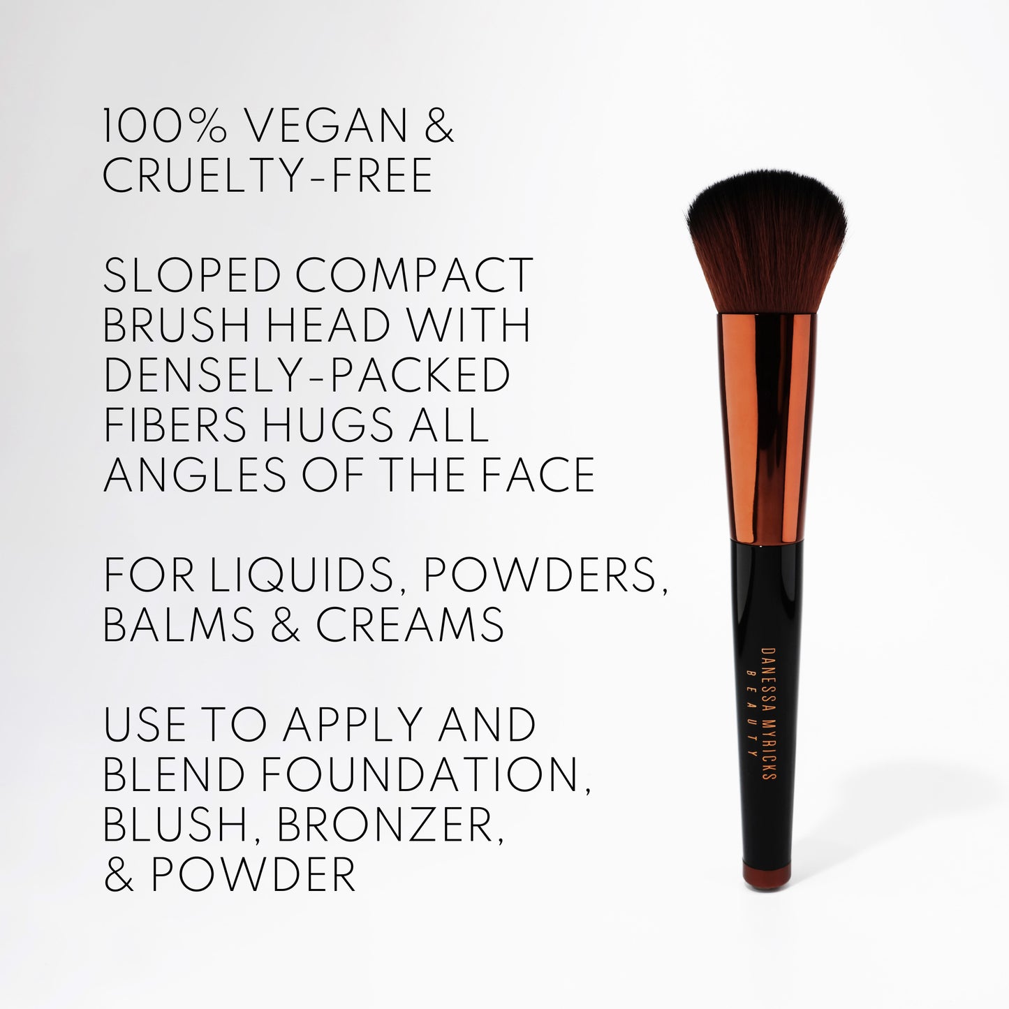 Danessa Myricks Beauty, Yummy Face 1.0 All Over Complexion Brush - For Foundation, Blush, Bronzer & Powder