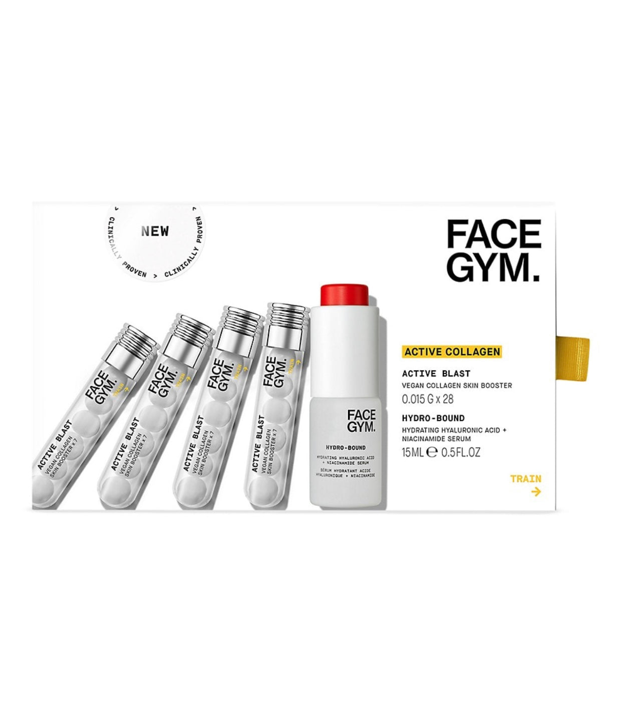FaceGym, Active Blast Vegan Collagen 28-Day Hydro Bound-Serum 2-Piece Set
