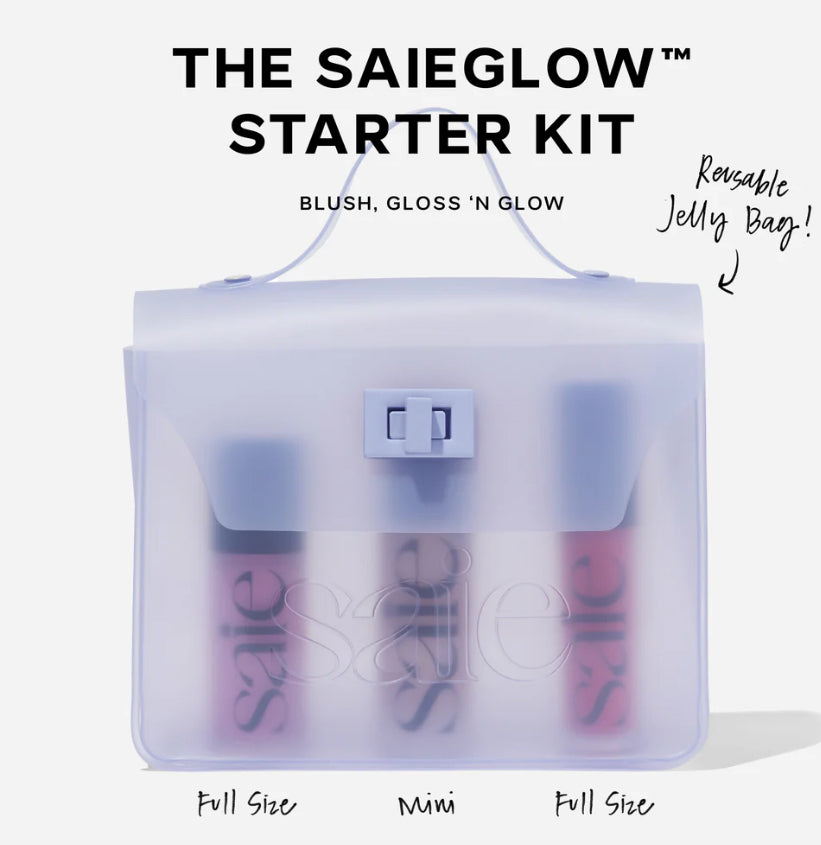 SAIE, SAIEGLOW STARTER KIT BLUSH, GLOSS AND GLOW