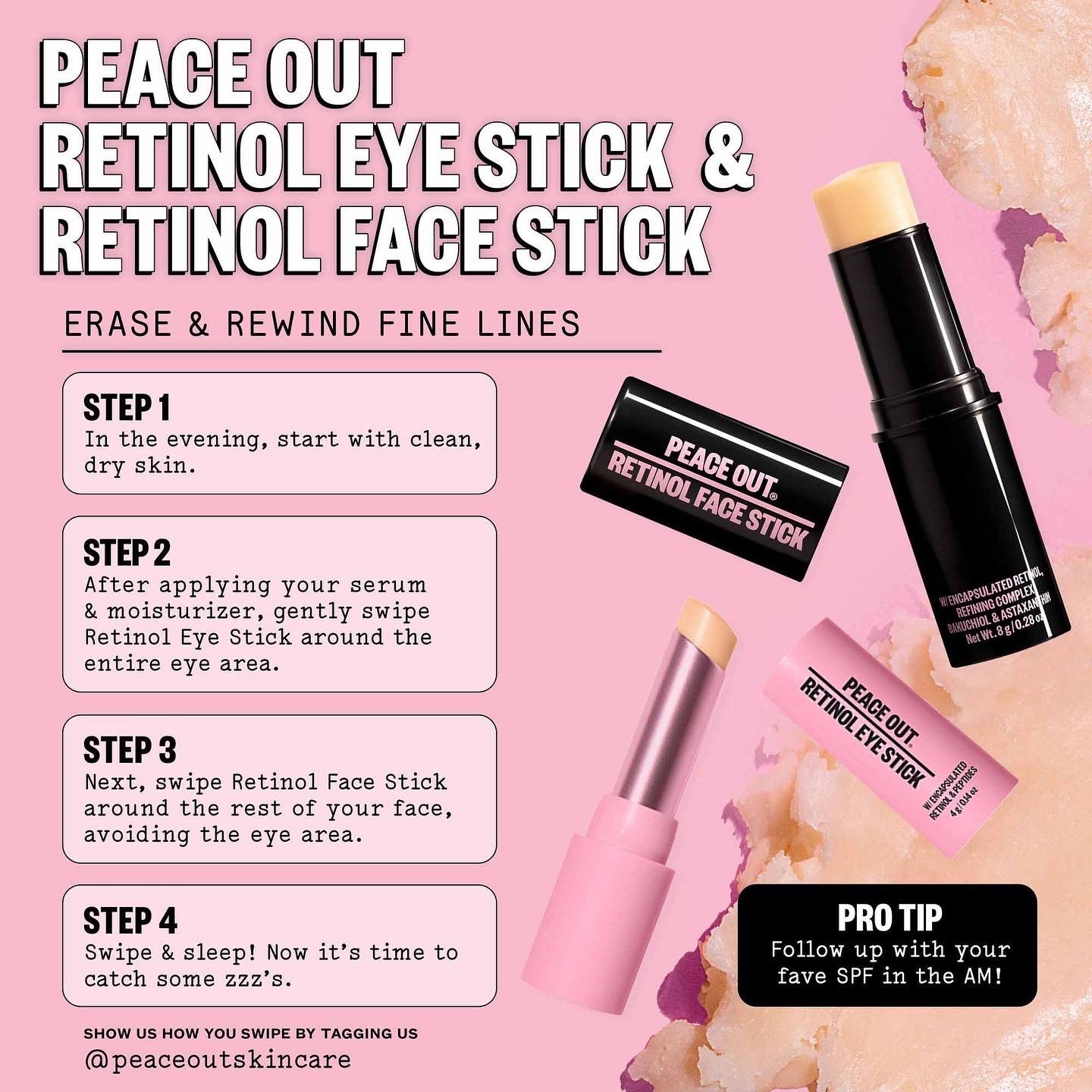 PEACE OUT, RETINOL ANTI AGING POWER DUO