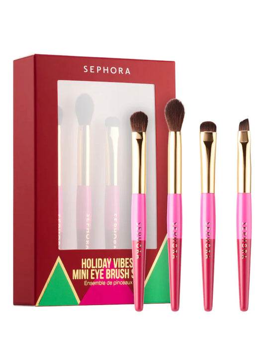 SEPHORA COLLECTION, MINI HOLIDAY VIBES MAKEUP BRUSH SET