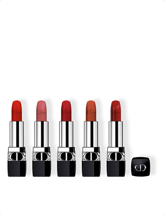 DIOR, Set de regalo de la colección de lápices labiales recargables Dior Rouge Dior Couture Color