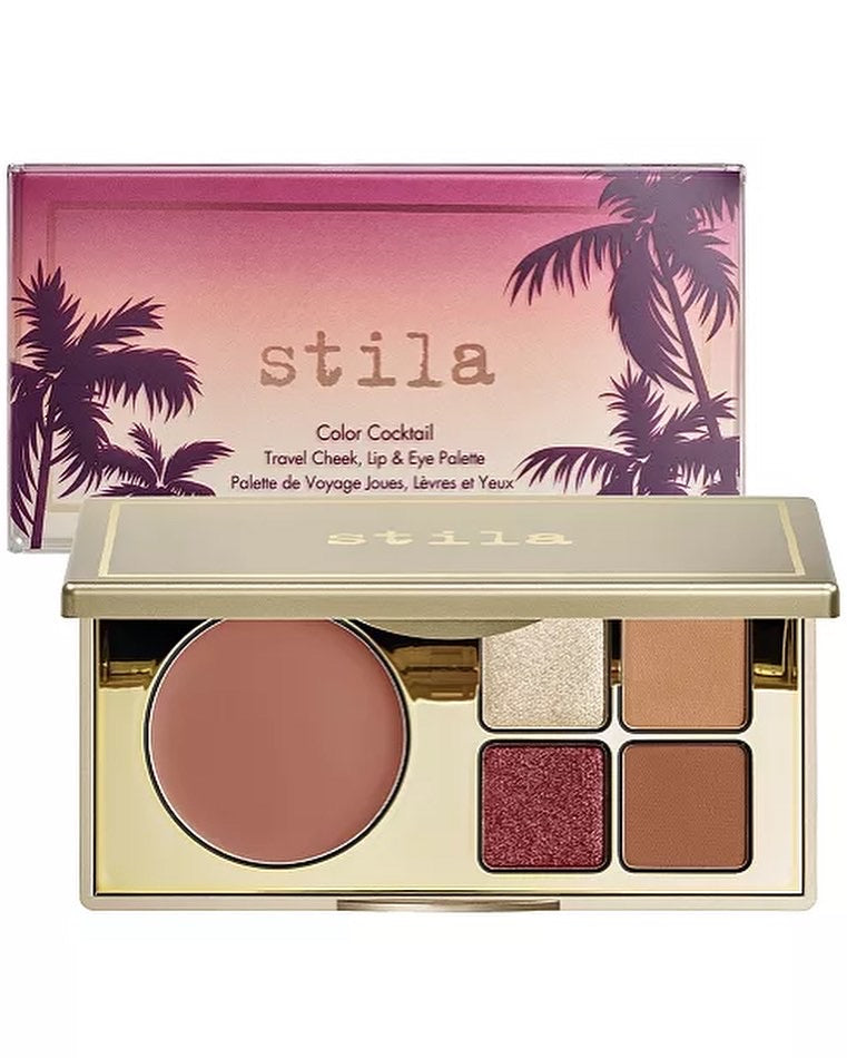 STILA, COLOR COCKTAIL TRAVEL CHEEK, LIP & EYE PALETTE