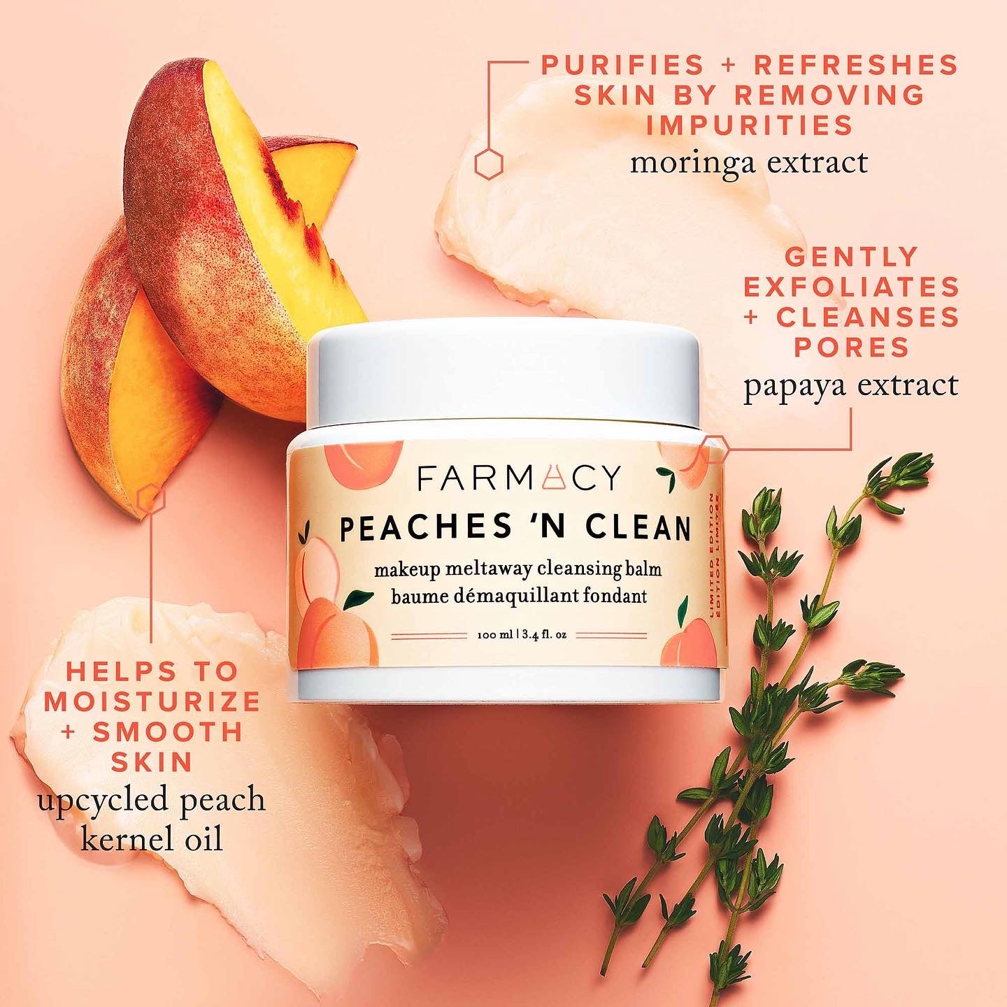 FARMACY, GREEN CLEAN MAKEUP REMOVING CLEANSING BALM