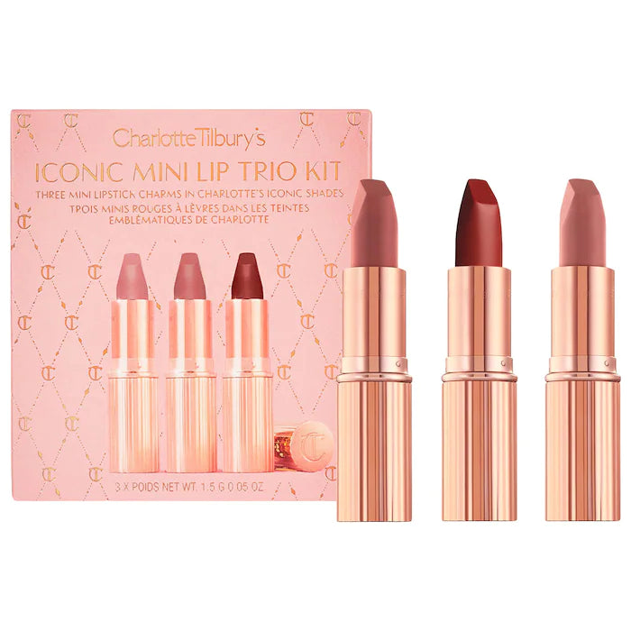 CHARLOTTE TILBURY, Mini Iconic Matte Revolution Lip Trio Set