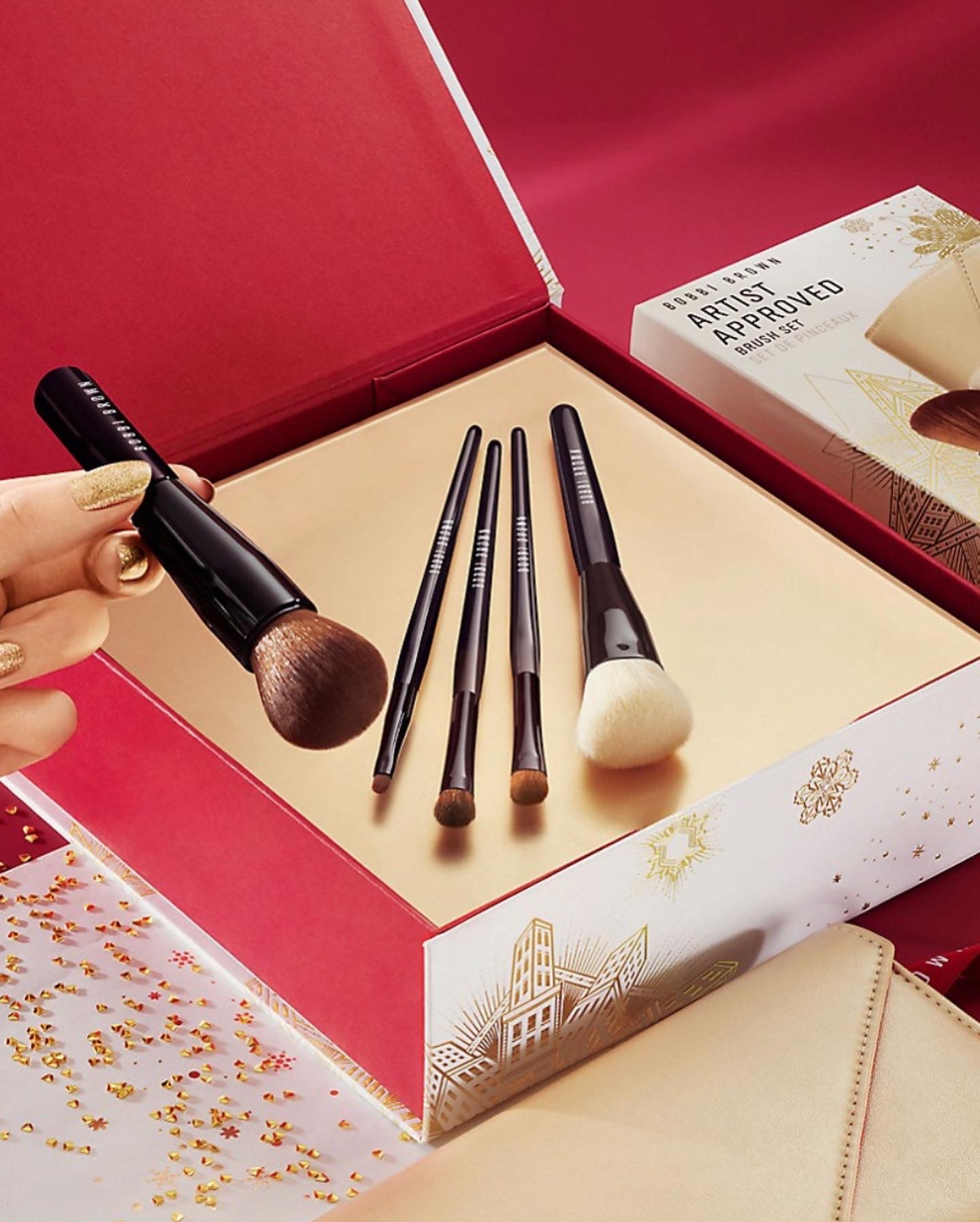 BOBBI BROWN, ARTIST APPROVED 5 Pc BRUSH SET