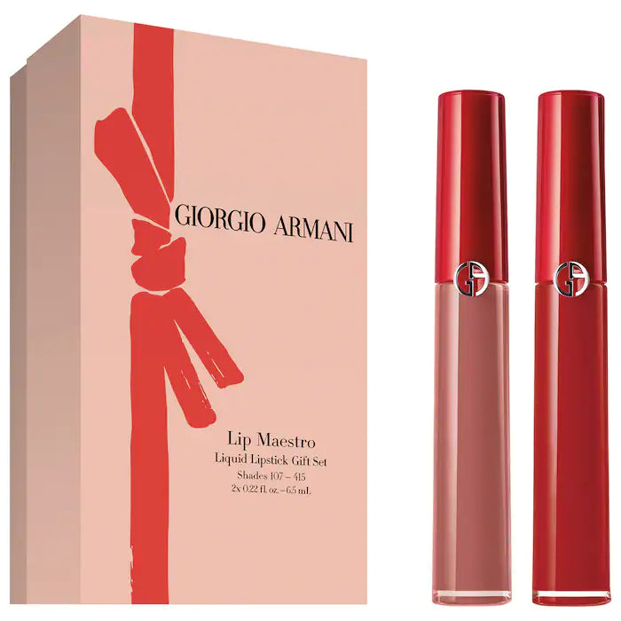 GIORGIO ARMANI LIP MAESTRO LIQUID MATTE LIPSTICK DUO Beauty