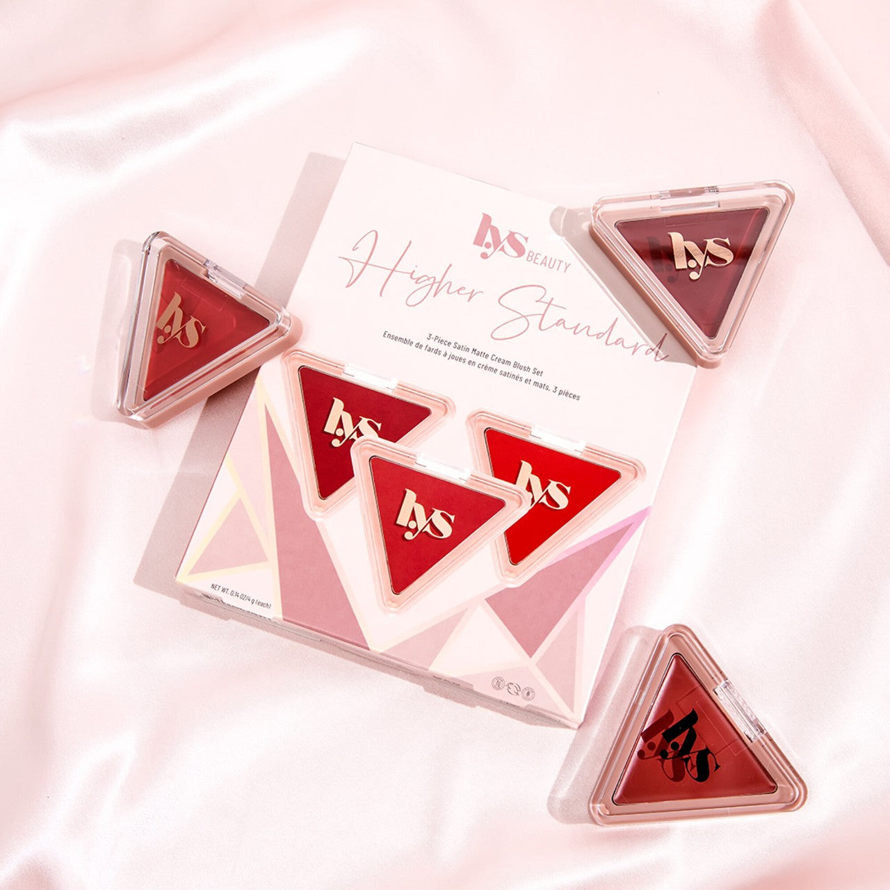 LYS Beauty Deluxe Higher Standard Satin Matte Cream Blush Trio