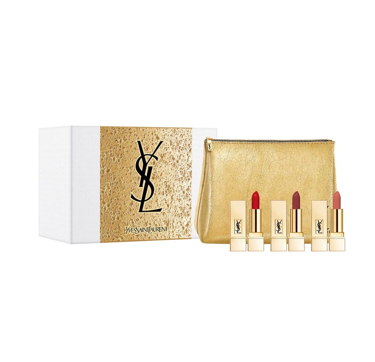 YSL, TRAVEL SIZE ROUGE PUR COUTURE LIPSTICK TRIO – Beauty Lover´s