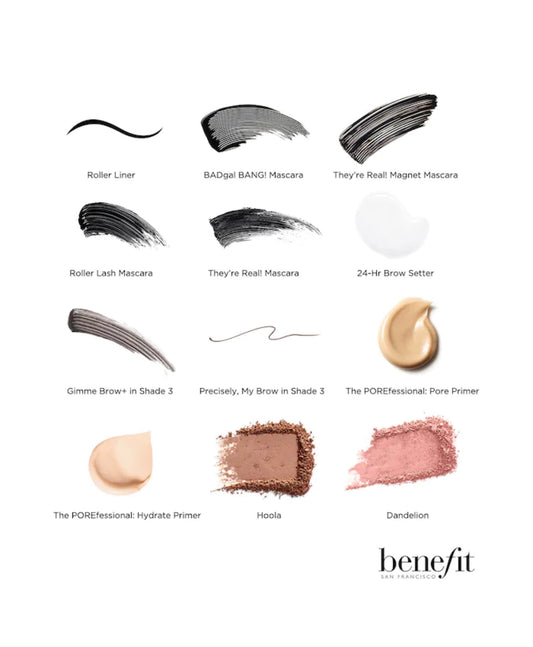 BENEFIT COSMETICS, NEW RELEASE!!! THE MORE THE MERRIER MAKEUP HOLIDAY ADVENT CALENDAR SET