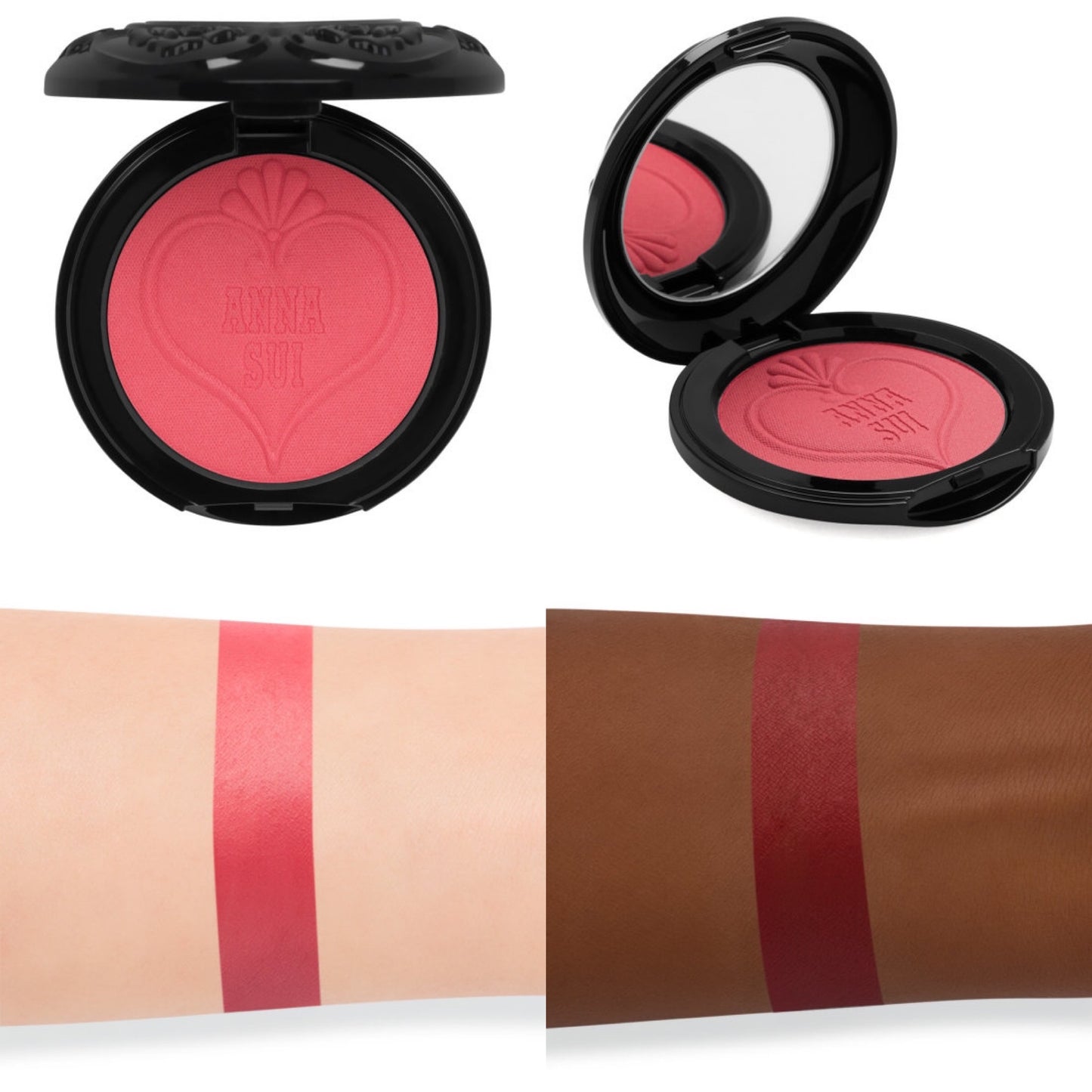 ANNA SUI, BLACK POWDER BLUSH