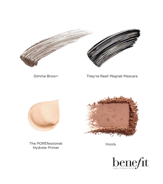 BENEFIT COSMETICS, HOLIDAY CUTIE BEAUTY MAKEUP BESTSELLERS VALUE SET