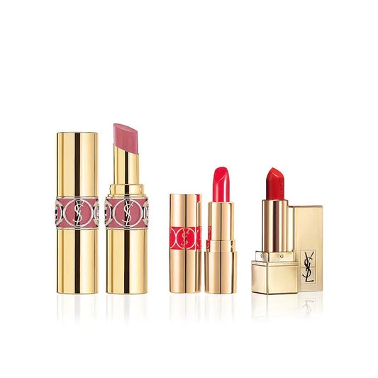 YSL, KISS AND COUTURE LIPSTICK TRIO SET