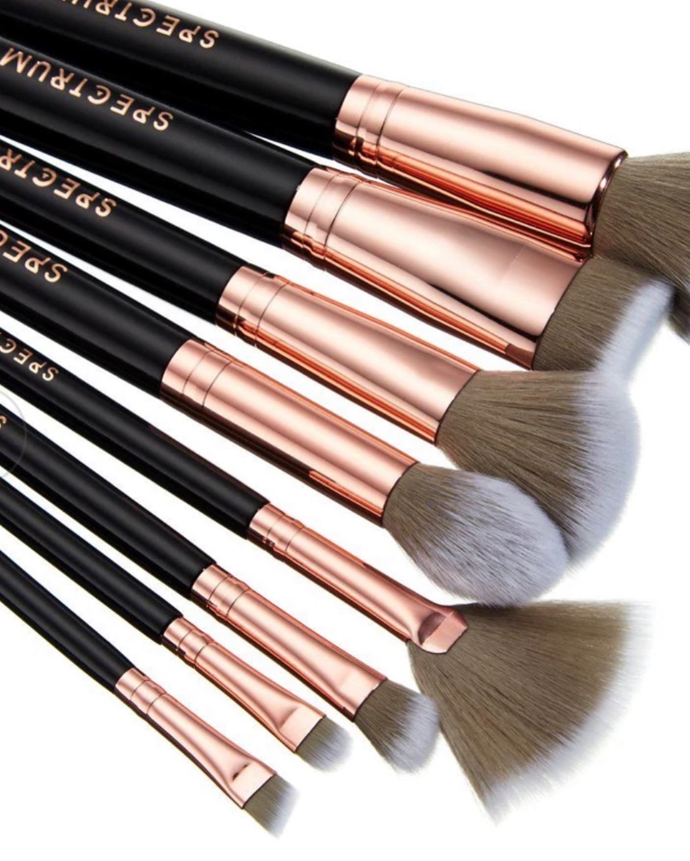 SPECTRUM, BLACK MARBLE 8pc BRUSH SET